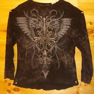 No boundaries black long sleeve shirt
